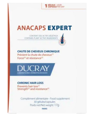 Ducray Anacaps Expert - Hårvitamin mod Kronisk Hårtab