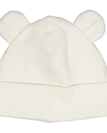 Sød Beige Bjørnehat med Ører – Perfekt til Små Børn