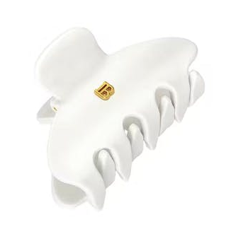 Elegant Hvid Balmain Hårklemme - Stilfuldt Accessory