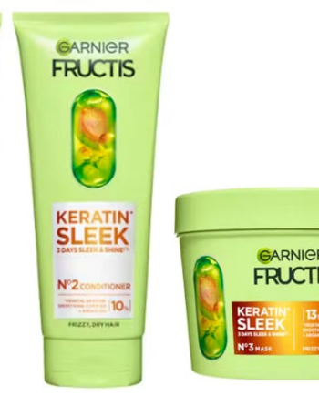 Garnier Keratin Sleek Quartet - Glat hårpleje 200 ml