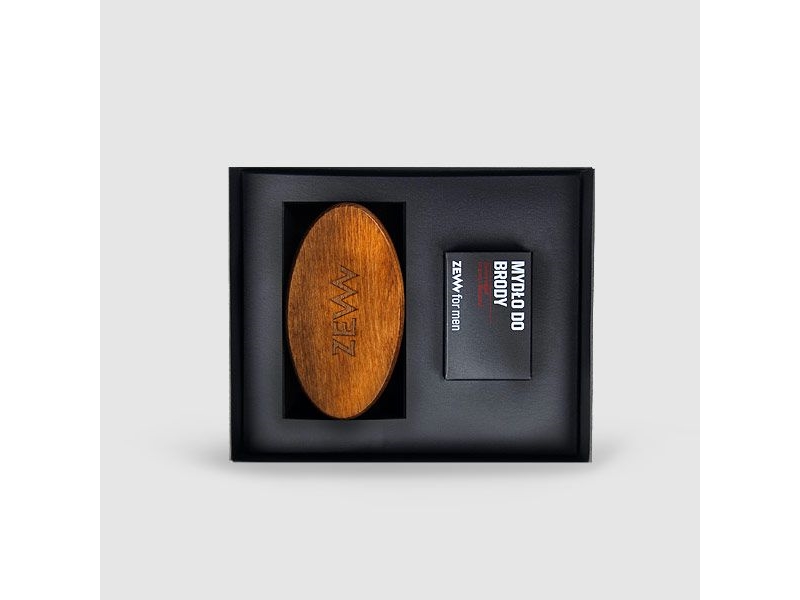 Zew For Men Sæt: Skægssæbe og Professionel Skægbørste