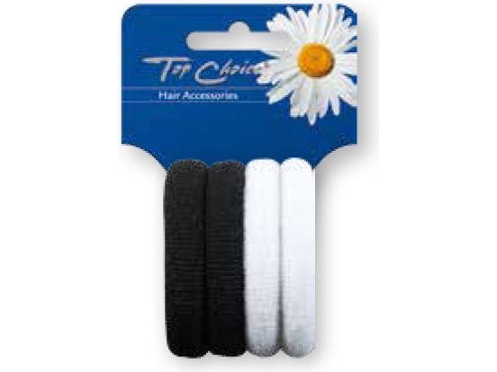 Top Choice Hår Elastikker - 4 Stk - Fantastisk Tilbud!