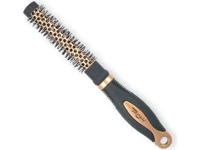 Eksklusiv Rund Hårbørste i Guld og Sort - Top Choice