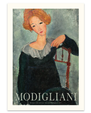 Kunstplakat: Rødhaired Kvinde - Spliid Prettyhair Kunstværk