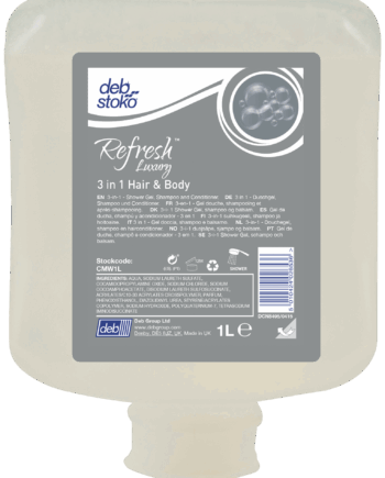 Deb Refresh Luxury 3-i-1 Kroppssæbe & Shampoo 61ltr