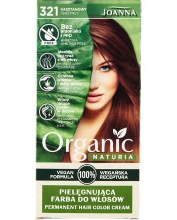 JoannaNaturia Økologisk Hårfarve Uden Ammoniak - Kastanje 321