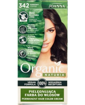 JoannaNaturia Økologisk Ammoniakfri Hårfarve - 342 Kaffe