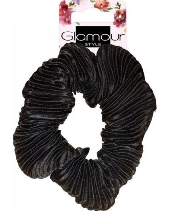 Sort Glamourcurled Hårindpakning – Elegant Frisørtilbehør