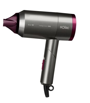 Solac Hairamp Ionic Hængende Ring 2000W - Grå & Lilla