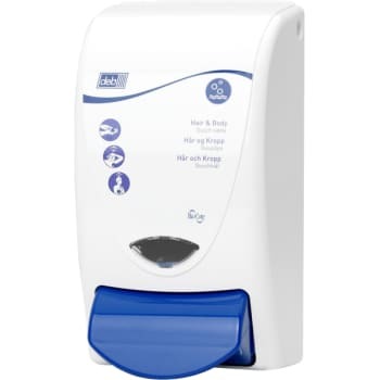 Deb Cleanse Shower 1000 - Sæbedispenser i Lyseblå