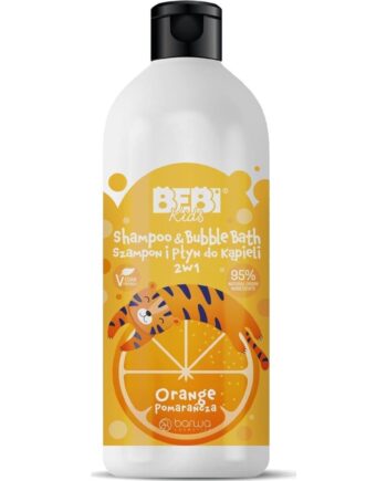 Barwa Bebi Kids 2-i-1 Shampoo og Bade Lotion - Appelsin 500ml