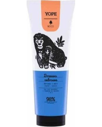 YopeWood 2i1 Shampoo og Gel til Mænd – Cedertræ 250ml