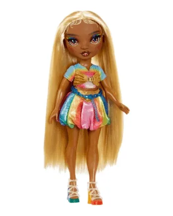 Rainbow High Hårleg Dukke Meline – Kreativ Frisørleg