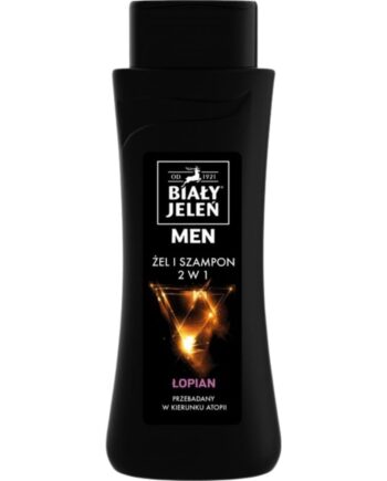 Hvid Pol White Jelein 2i1 Shampoo Gel til Mænd - Burdock