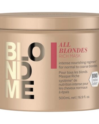 Schwarzkopf Blondme Rich Keratin Hårmaske - 500 ml