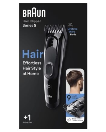 Braun Hårklipper HC5310 – Professionel Sort Hårklipper