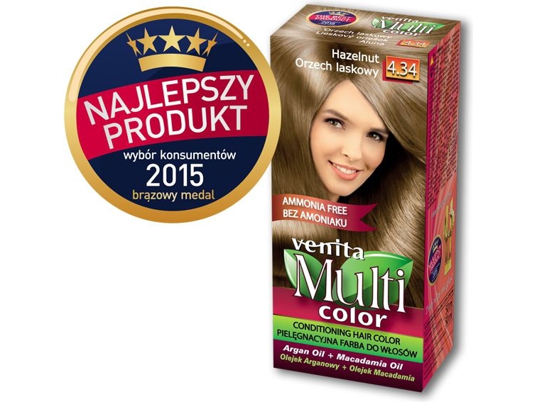 Venita Multicolor Pleje Hårfarve - Hasselnød 100ml