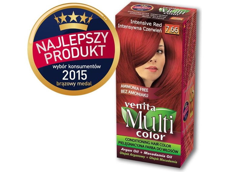 Venita Multicolor Pleje Hårfarve - Intens Rød 100ml