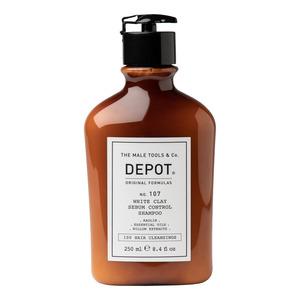 Depot 107 Hvid Ler Shampoo til Fedtet Hår - 250 ml