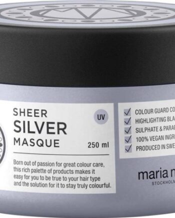 Maria Nila Sheer Silver Hårmaske 250 ml - Udsalg!