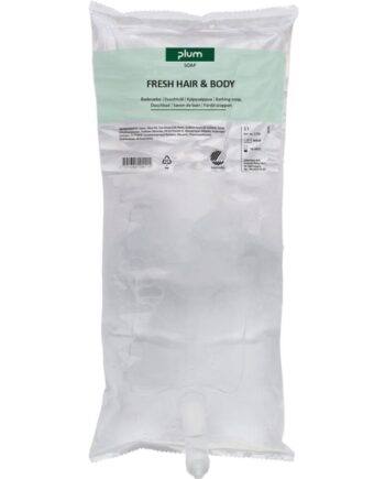 Plum Nature Hår- og Kropssæbe Patron – 1 L Tilbud!