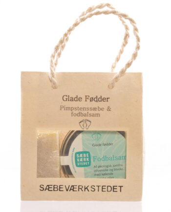 Gavepakke til Fodpleje fra Sæbeværkstedet Glade Fødder