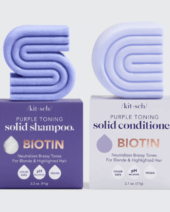 KITSCH Biotin Pakke med Lilla Shampoo & Balsam til Hårpleje
