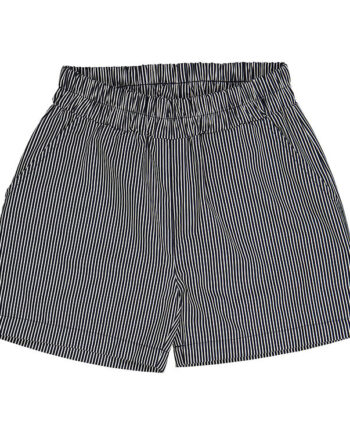 Müsli Hvide Poplin Shorts med Lommer - Balsam Cream/Night Blue