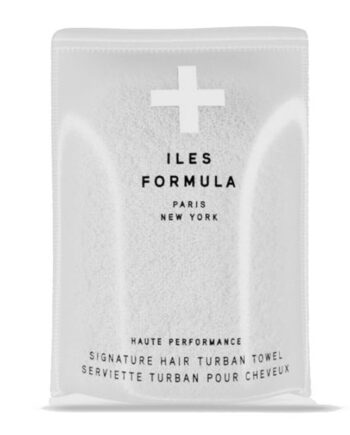 Hvid Hårtørklæde fra Iles Formula – Ideelt til Efter Badet