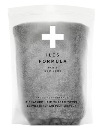 Iles Formula Hår Turban Håndklæde - Grå til Effektiv Pleje