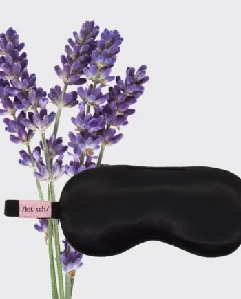 KITSCH Lavendel Øjenmaske - Vægtet Satin med Shampoo Bar