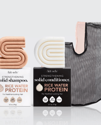 Kitsch Pakke: Rice Water Shampoo & Balsam Sæbeposer