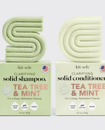 Kitsch Tea Tree & Mint Shampoo og Balsam Pakke - Frisk Hårpleje