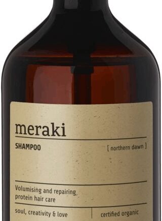 Luksus Sort Northern Dawn Shampoo fra Meraki - Glansfuldt Hår