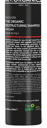 Nærende Organics Shampoo til Tørt Hår - 250ml