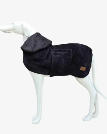 Hurtigtørrende Sort Tørredækken til Hund - Komfort & Funktionalitet