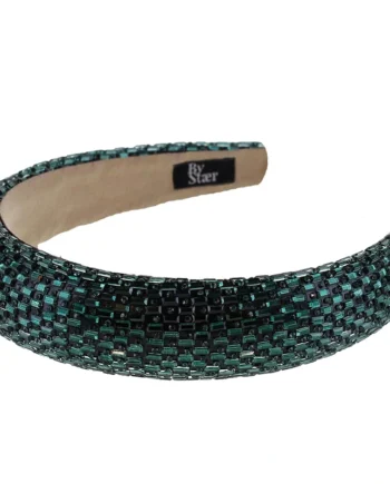 Glitrende Grøn Anine Hårbøjle – Elegant Håraccessory