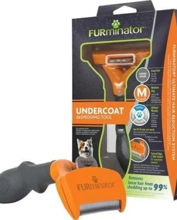Furminator Deshedding til Langhåret Medium Katte 4048422141068