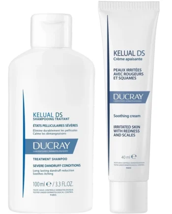 Ducray Kelual Sæt til Irriteret Hovedbund - Lindre Kløe!