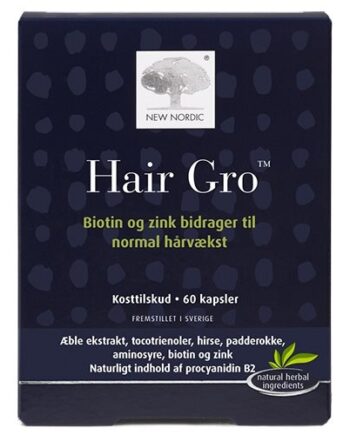 Hårtabletter med Biotin og Zink - New Nordic Prettyhair