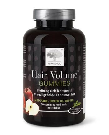 Ny Nordic Hår Volume Gummies - Æblegummies med Biotin