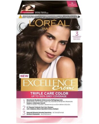 L'Oréal Paris Excellence Mørkebrun - 100% Dækning af Gråhår