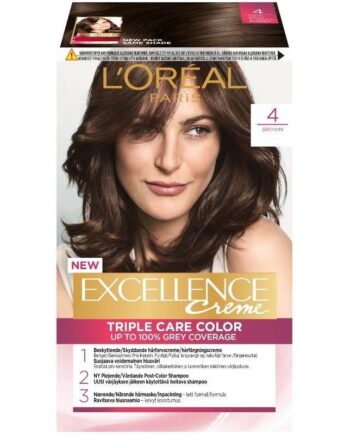 L'Oréal Paris Excellence 4 Brun - Permanent hårfarve