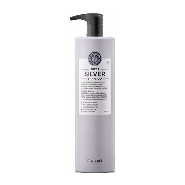 Maria Nila Sheer Silver Shampoo 1000 ml - Perfekt til Sølvpleje