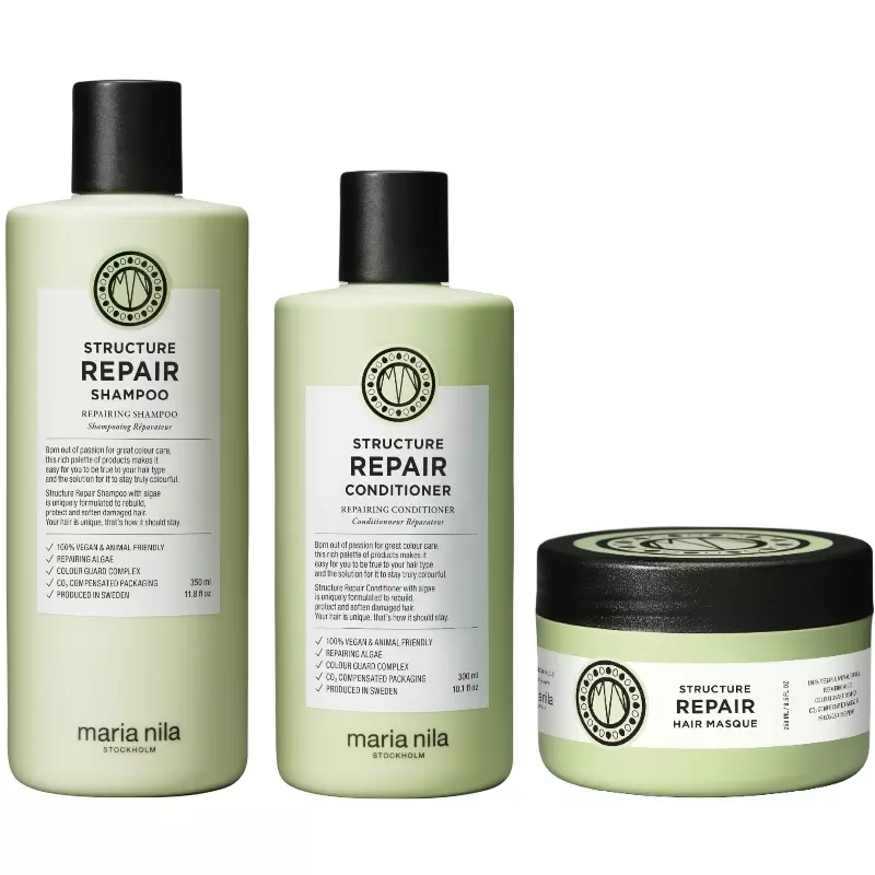 Maria Nila Struktur Reparerings Sæt til Skadet Hår