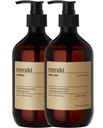 Meraki Northern Dawn Shampoo & Body Wash Sæt 490 ml