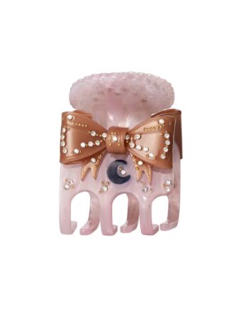 Elegant Lilla Hårklemme med Måne og Sten - Ruku Hair Claw