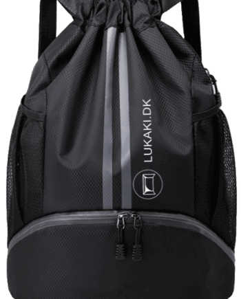 Sort Sportsrygsæk til Boldsport – Ideel til Fodbold og Basketball