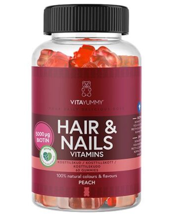 Vita Yummy Hair & Nails Peach - Styrk dit hår og negle!